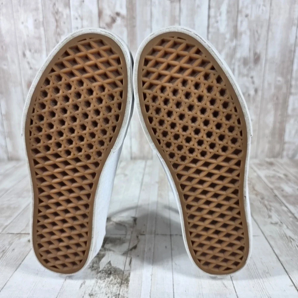 Vans Old Skool Stacked Platform Sneakers Womens 6.5 True White Canvas